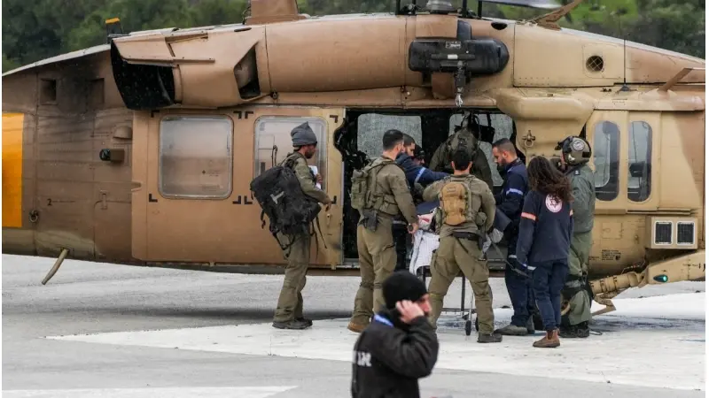 מסוק חילוץ, למצולמים אין קשר לנאמר בכתבה, צילום: Ayal Margolin,Flash90